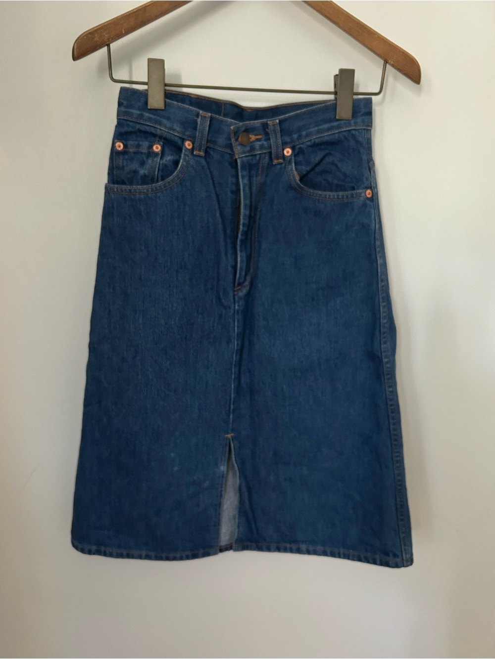 Levi's orange label 70s style denim skirt